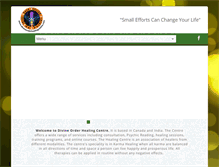Tablet Screenshot of divineorderhealingcentre.com